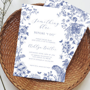 Something Blue Before I Do Bridal Shower Invite