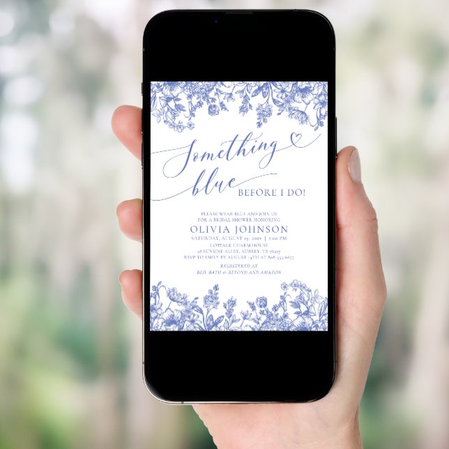 Something Blue Before I do Bridal Shower Invite (Front Digital)