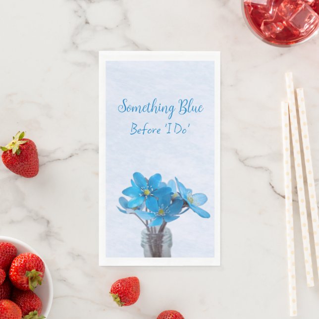 Something Blue Before I Do Bridal Shower Napkin (Insitu)