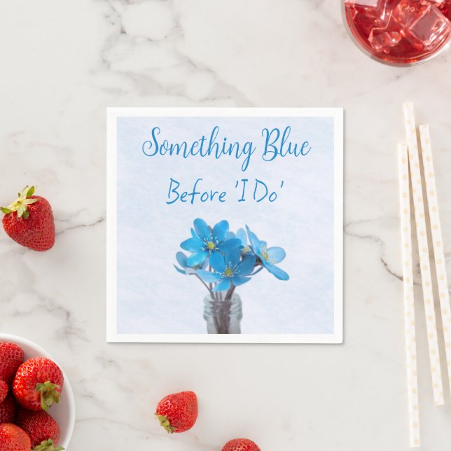 Something Blue Before I Do Bridal Shower Napkins (Insitu)