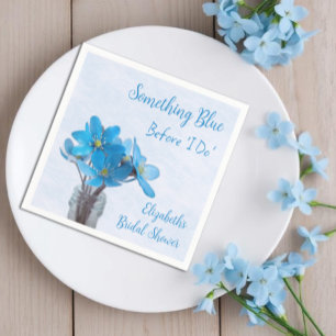 Something Blue Before I Do Bridal Shower Napkins