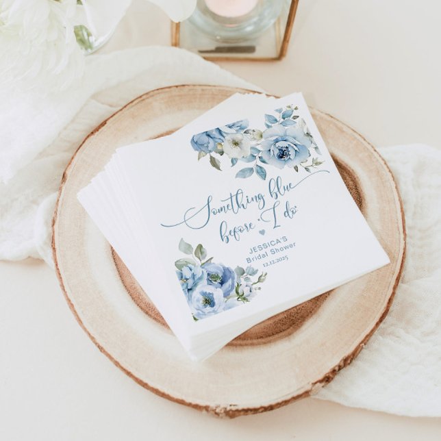 Something blue before I do bridal shower Napkins (Creator Uploaded)