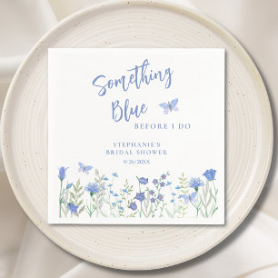 Something Blue Before I Do Bridal Shower Napkins
