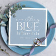 Something Blue Before I Do Bridal Shower Napkins