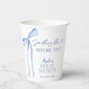 Something Blue Before I Do Bridal Shower Paper Cup