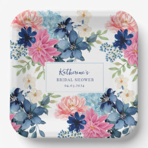 Something blue before i do bridal shower  paper plates