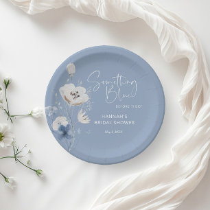 Something Blue Before I Do Bridal Shower Paper Plates