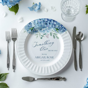Something Blue Before I do Bridal Shower Paper Plates