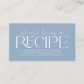 Something Blue Before I Do Bridal Shower Recipe Enclosure Card