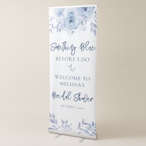 Something Blue Before I Do Bridal Shower Retractable Banner