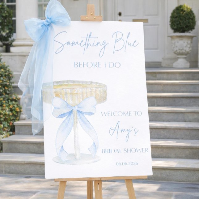 Something Blue Before I Do Bridal Shower Sign (Creator Uploaded)