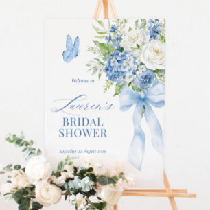Something Blue Before I Do Bridal Shower Sign