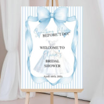 Something Blue Before I Do Bridal Shower Sign