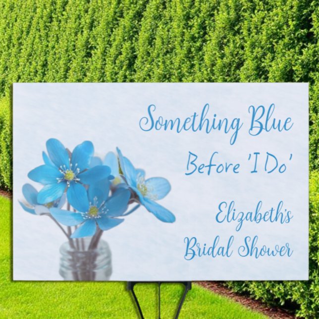 Something Blue Before I Do Bridal Shower Sign (Creator Uploaded)