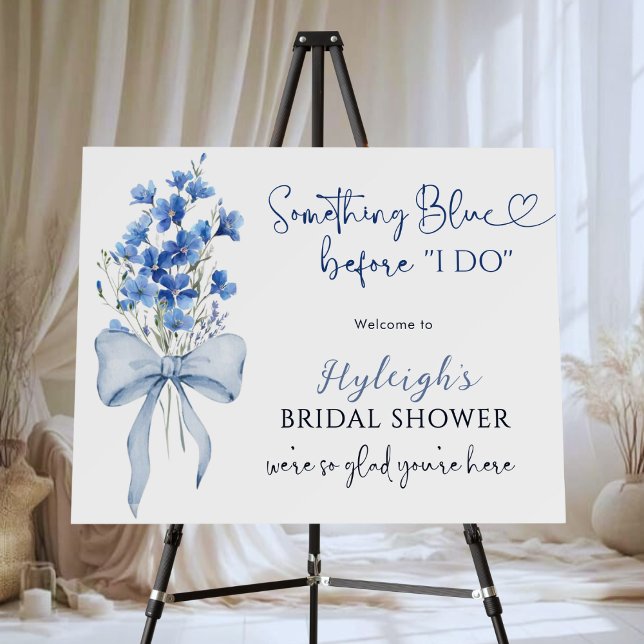Something Blue Before I Do Bridal Shower Sign (Creator Uploaded)