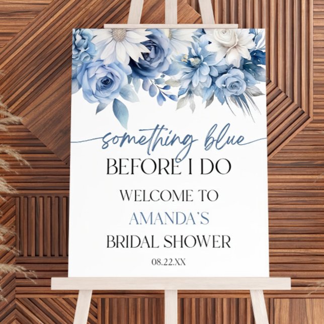 Something Blue Before I Do Bridal Shower Sign Edit (Creator Uploaded)
