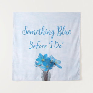 Something Blue Before I Do Bridal Shower Tapestry