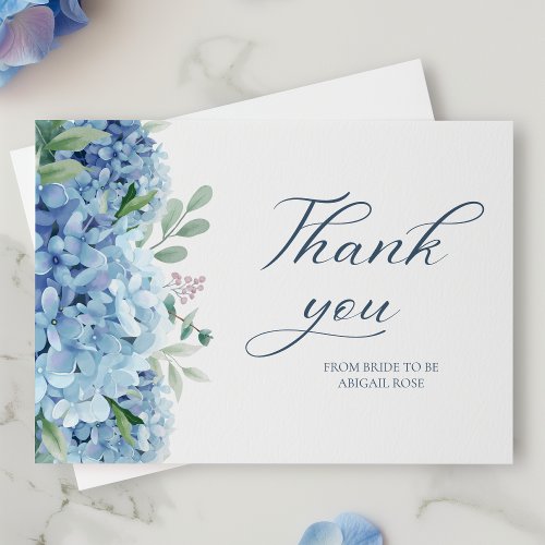 Something Blue Before I do Bridal Shower Thank You Card