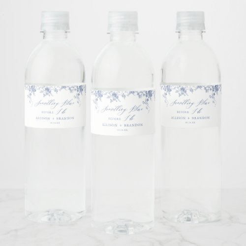 Something Blue Before I Do Bridal Shower Water Bottle Label