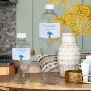 Something Blue Before I Do Bridal Shower Water Bottle Label