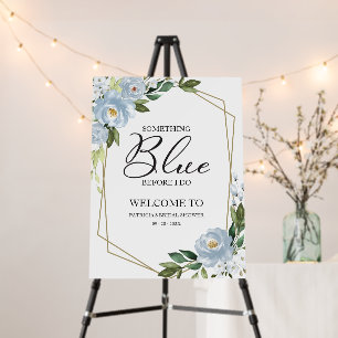 Something Blue Before I Do Bridal Shower Welcome Foam Board
