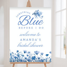 Something Blue Before I Do Bridal Shower Welcome