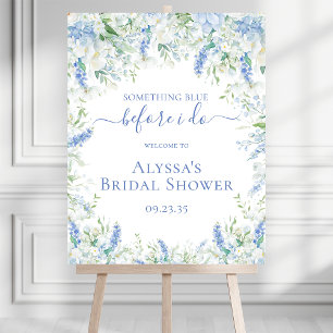 Something Blue Before I Do Bridal Shower Welcome Foam Board