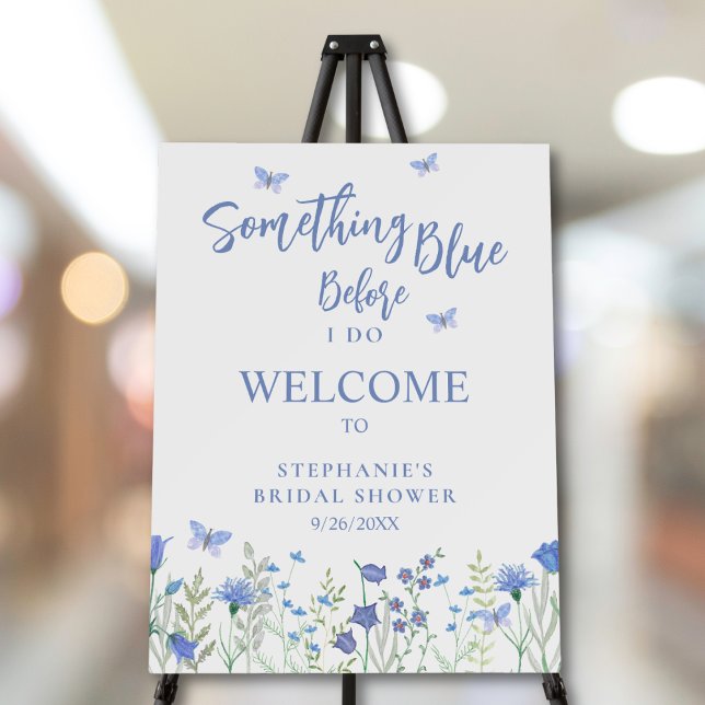 Something Blue Before I Do Bridal Shower Welcome  Foam Board (Creator Uploaded)