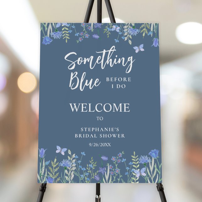 Something Blue Before I Do Bridal Shower Welcome  Foam Board (Creator Uploaded)