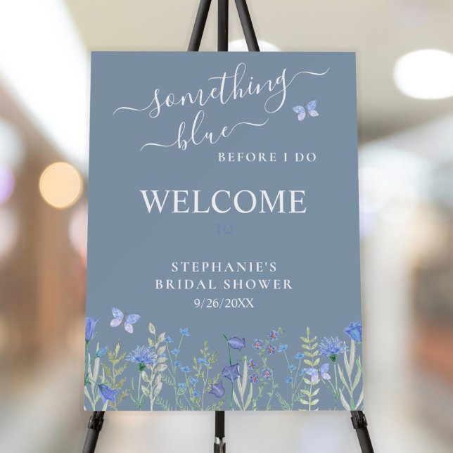Something Blue Before I Do Bridal Shower Welcome  Foam Board (Creator Uploaded)