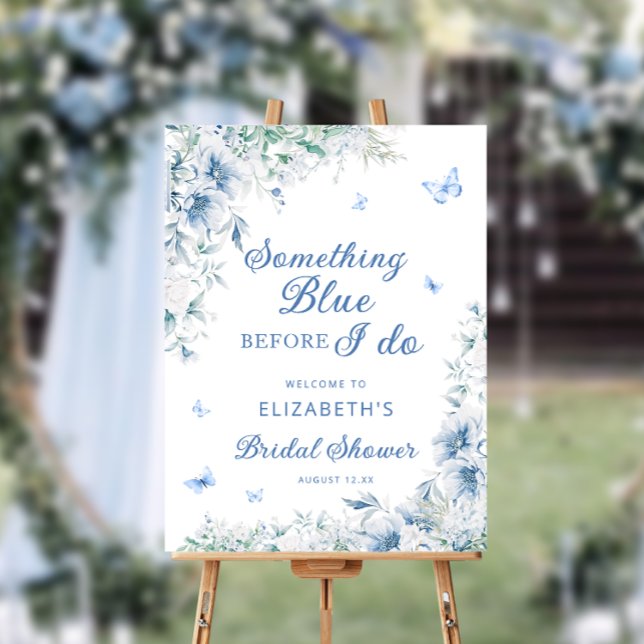 Something Blue Before I Do Bridal Shower Welcome Foam Board (Creator Uploaded)