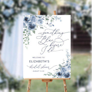 Something Blue Before I Do Bridal Shower Welcome Foam Board