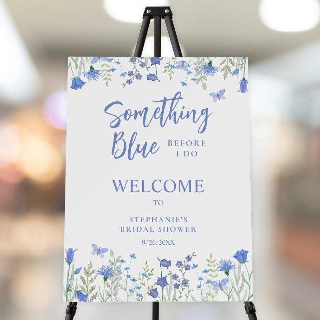 Something Blue Before I Do Bridal Shower Welcome Foam Board (Creator Uploaded)