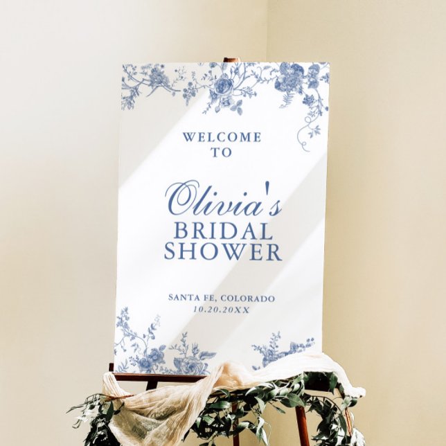 Something Blue Before I Do Bridal Shower Welcome Foam Board (Creator Uploaded)