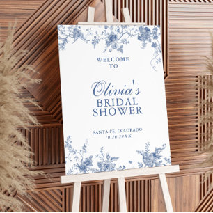 Something Blue Before I Do Bridal Shower Welcome Foam Board