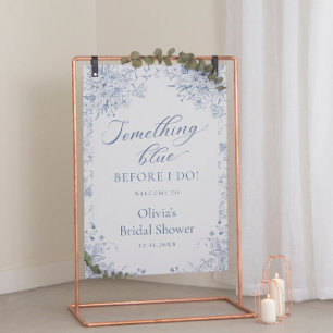 Something Blue Before I Do Bridal Shower Welcome Foam Board