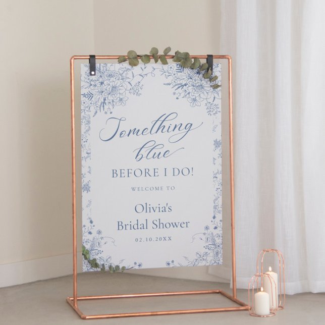Something Blue Before I Do Bridal Shower Welcome Foam Board (Creator Uploaded)