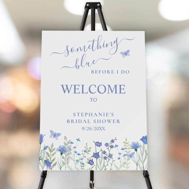 Something Blue Before I Do Bridal Shower Welcome  Foam Board (Creator Uploaded)