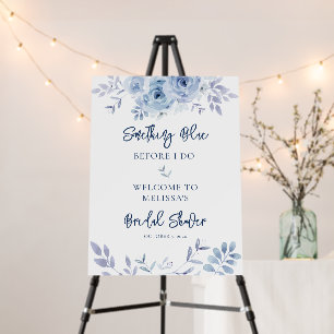 Something Blue Before I Do Bridal Shower Welcome Foam Board