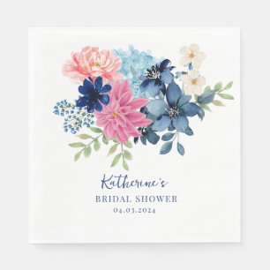 Something blue before i do bridal shower Welcome Napkins