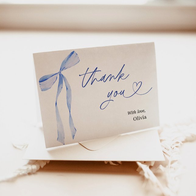Something Blue Before I Do Bridal Thank You Card (Creator Uploaded)