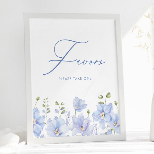  Something Blue Before I Do Favors Bridal Shower Poster (Creator Uploaded)