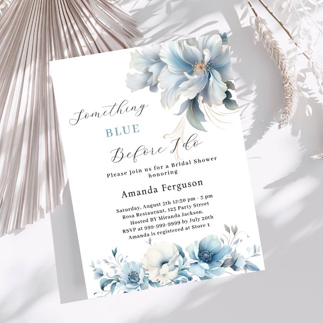 Something blue before I do floral Bridal Shower (Creator Uploaded)