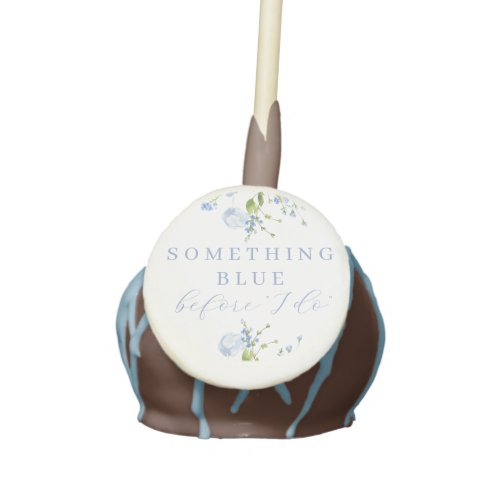 Something Blue Before I Do Floral Bridal Shower Cake Pops