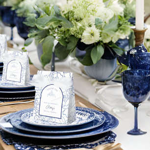 Something Blue Before I Do Floral Bridal Shower Favor Boxes