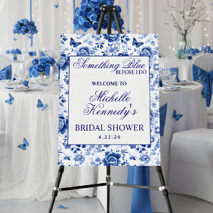 Something Blue Before I Do Floral Bridal Shower  Foam Board
