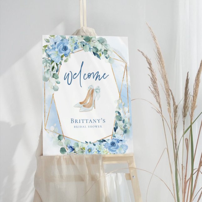 Something Blue Before I Do Floral Bridal Shower Foam Board (Creator Uploaded)