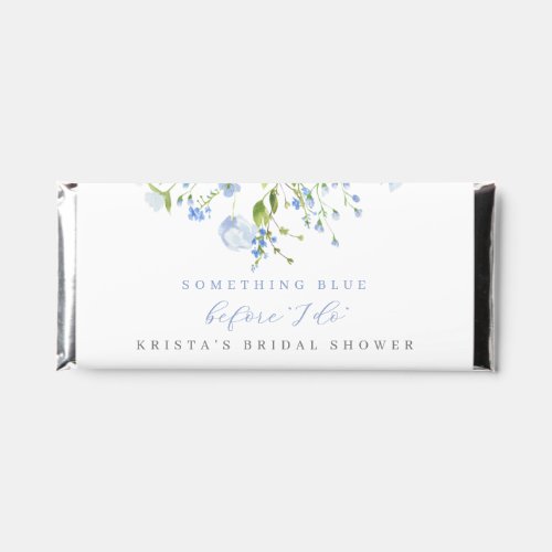 Something Blue Before I Do Floral Bridal Shower Hershey Bar Favors