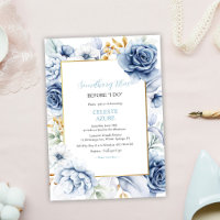 Something Blue Before I do Floral Bridal Shower