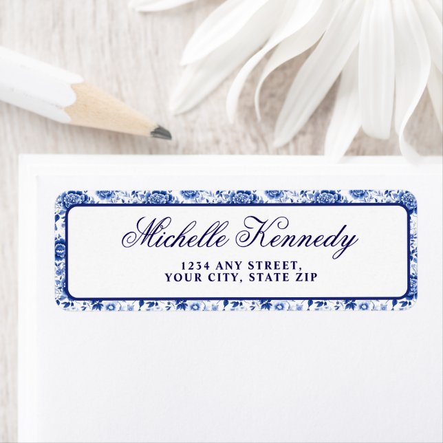 Something Blue Before I Do Floral Bridal Shower  Label (Insitu)